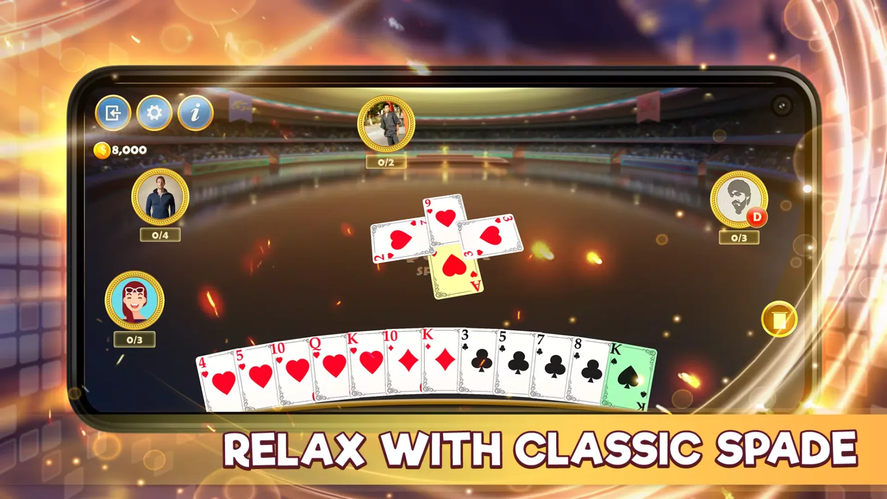 ภาพหน้าจอของ Spades Pro