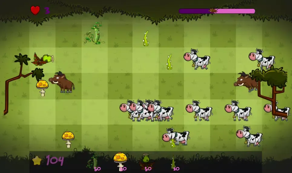 Скриншоты Plants vs Animals