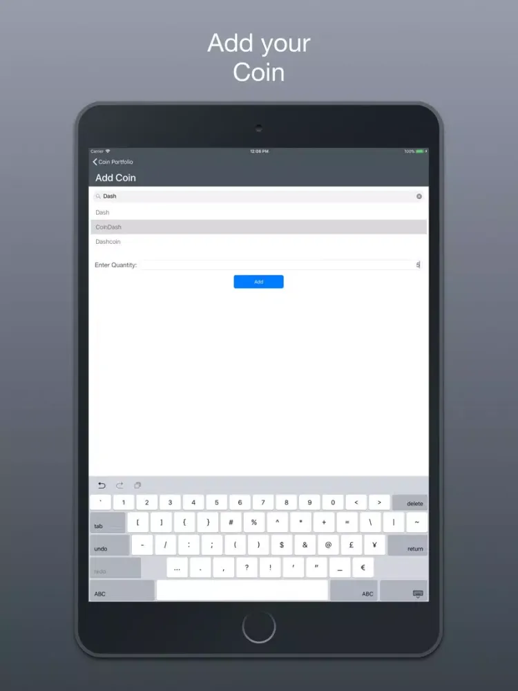 Coin Portfolio - Tracking iPad  سکرین شاٹس