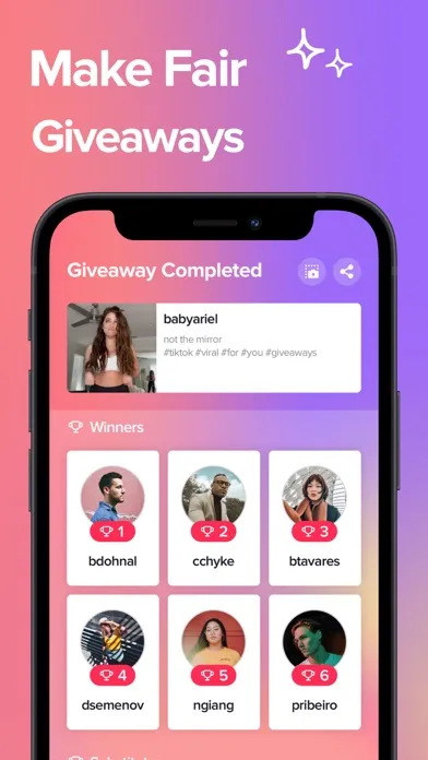 Giveaway Picker for Tik Screenshots