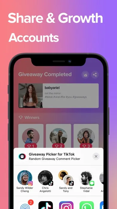 Giveaway Picker for Tik Screenshots