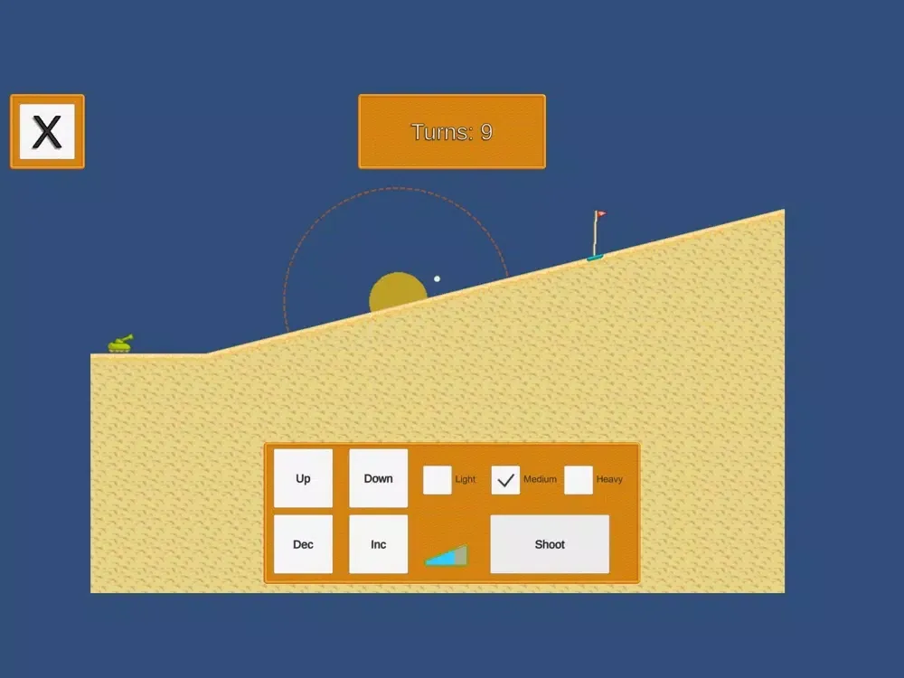 Tank Golfing iPad  স্ক্রিনশট