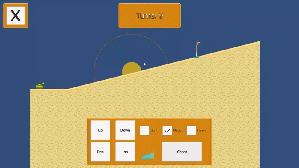 Tank Golfing স্ক্রিনশট