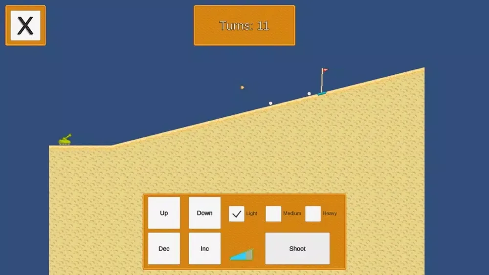Tank Golfing স্ক্রিনশট