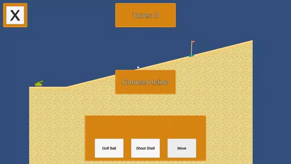Tank Golfing স্ক্রিনশট