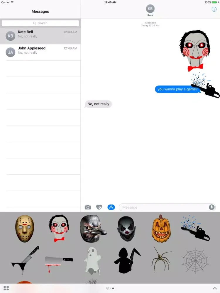 Capturas de pantalla de Slasher Stickers iPad 