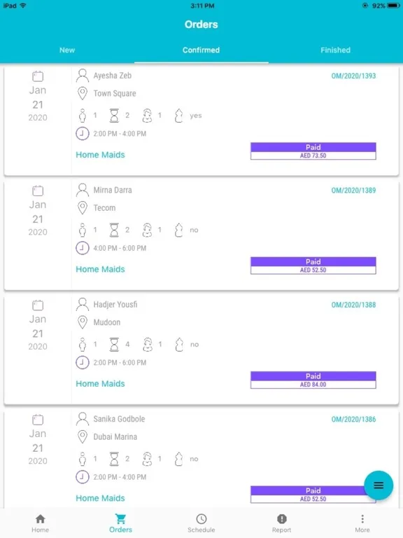 Offer Maids Partner Dubai iPad  Screenshots