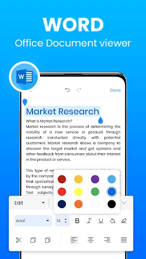 Office App - PDF, Docx, XLSX Screenshots