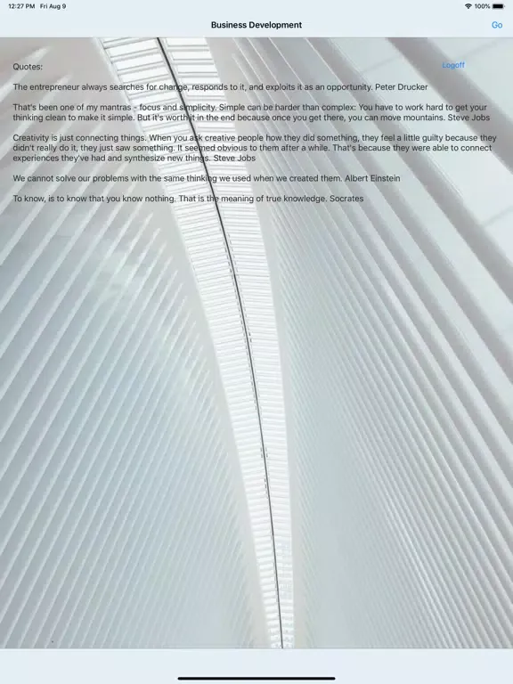 Captures d'écran de コンサルティング・ツール iPad