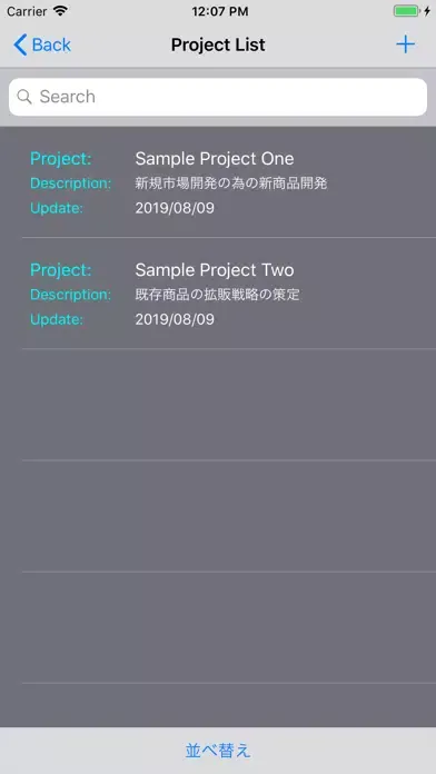Captures d'écran de コンサルティング・ツール