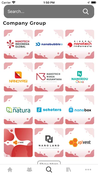 NANO Digital Platform Screenshots