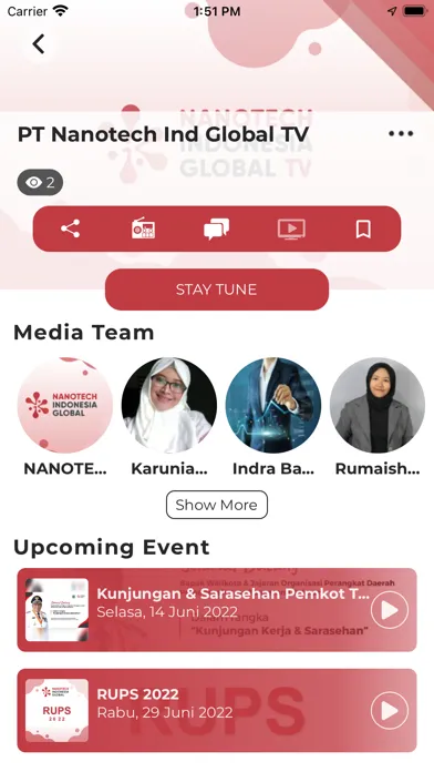 NANO Digital Platform Screenshots