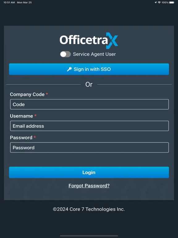 Officetrax Mobile iPad 应用截图