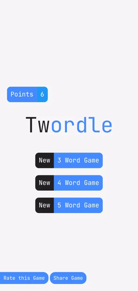 Twordle Screenshots
