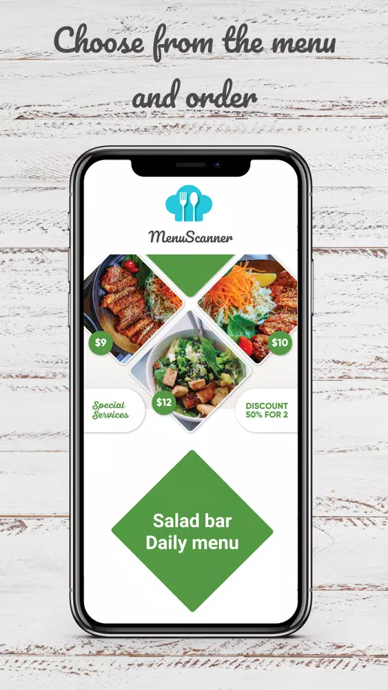 Ảnh chụp màn hình của MenuScanner