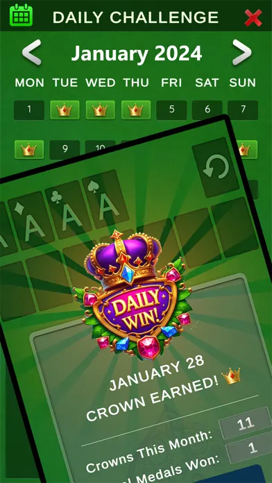Captures d'écran de The Original Solitaire +
