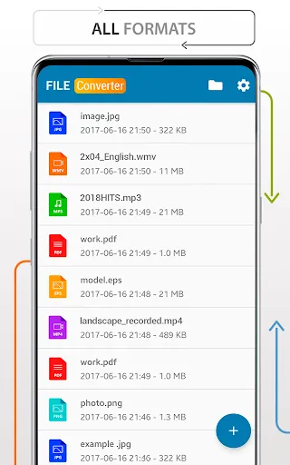 Captures d'écran de Files Converter music docs PDF