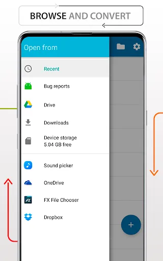 Captures d'écran de Files Converter music docs PDF