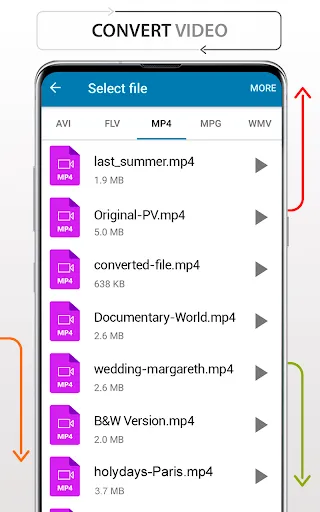 Captures d'écran de Files Converter music docs PDF