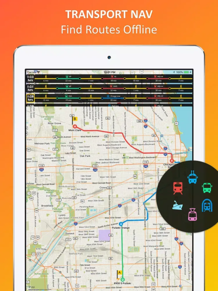 Capturas de pantalla de Los Angeles offline map & nav iPad 