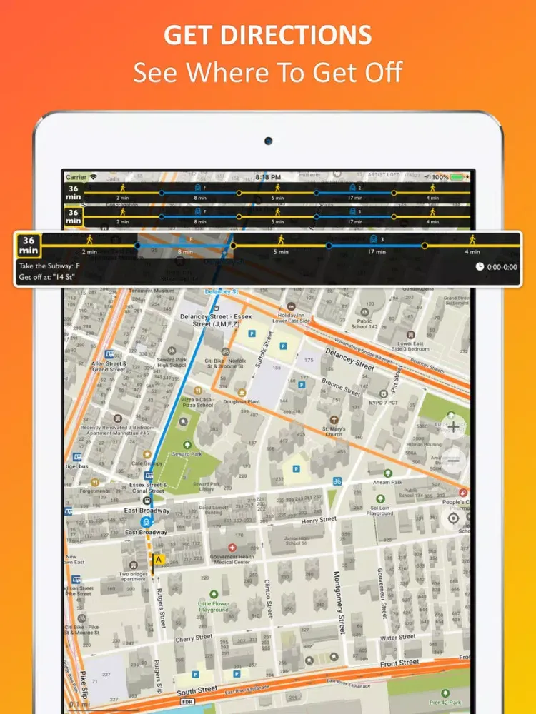 Capturas de pantalla de Los Angeles offline map & nav iPad 