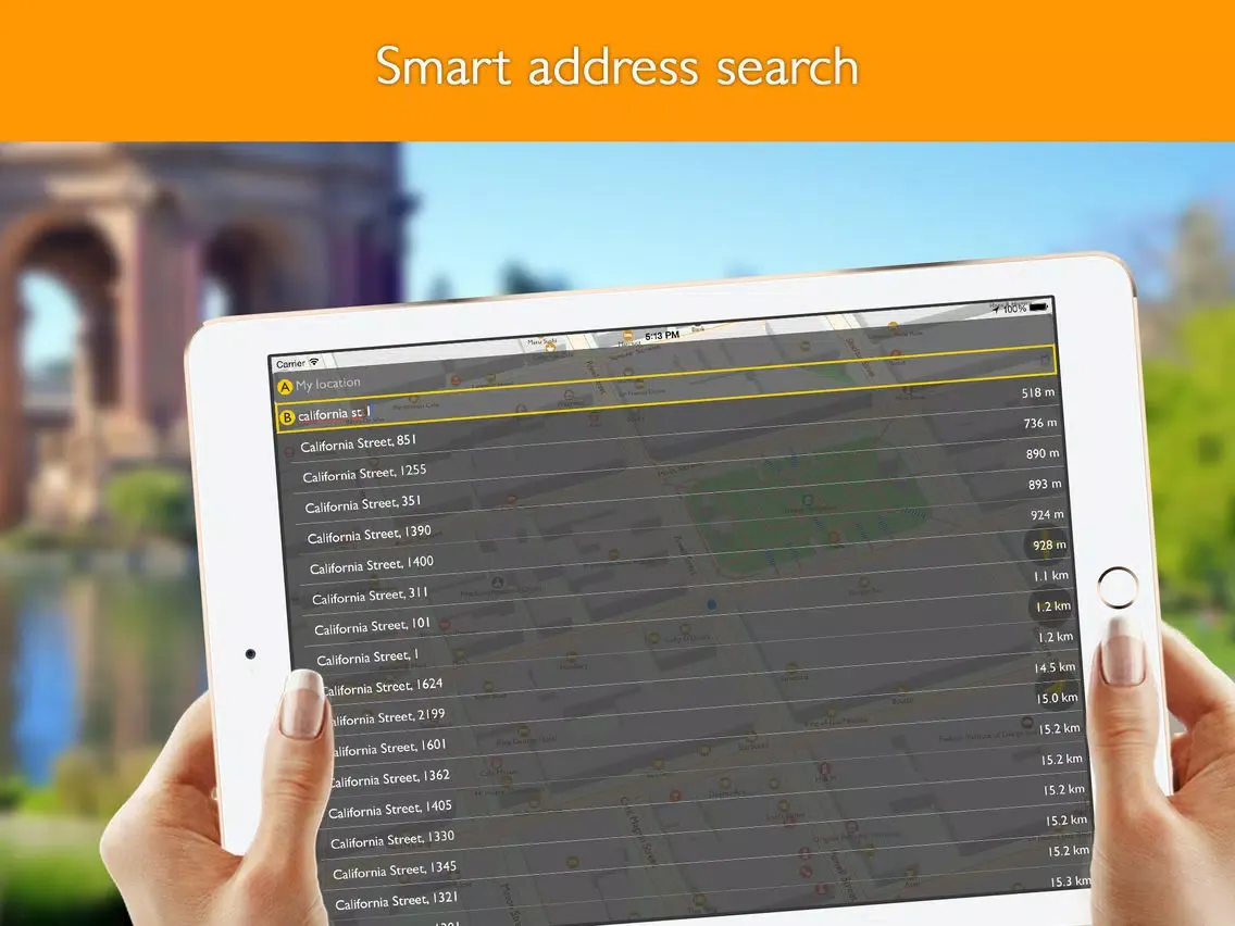 San Francisco offline map with public transport route planner for my journey iPad  स्क्रीनशॉट