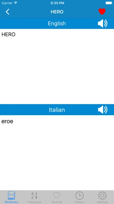 Italian to English & English to Italian Dictionary应用截图