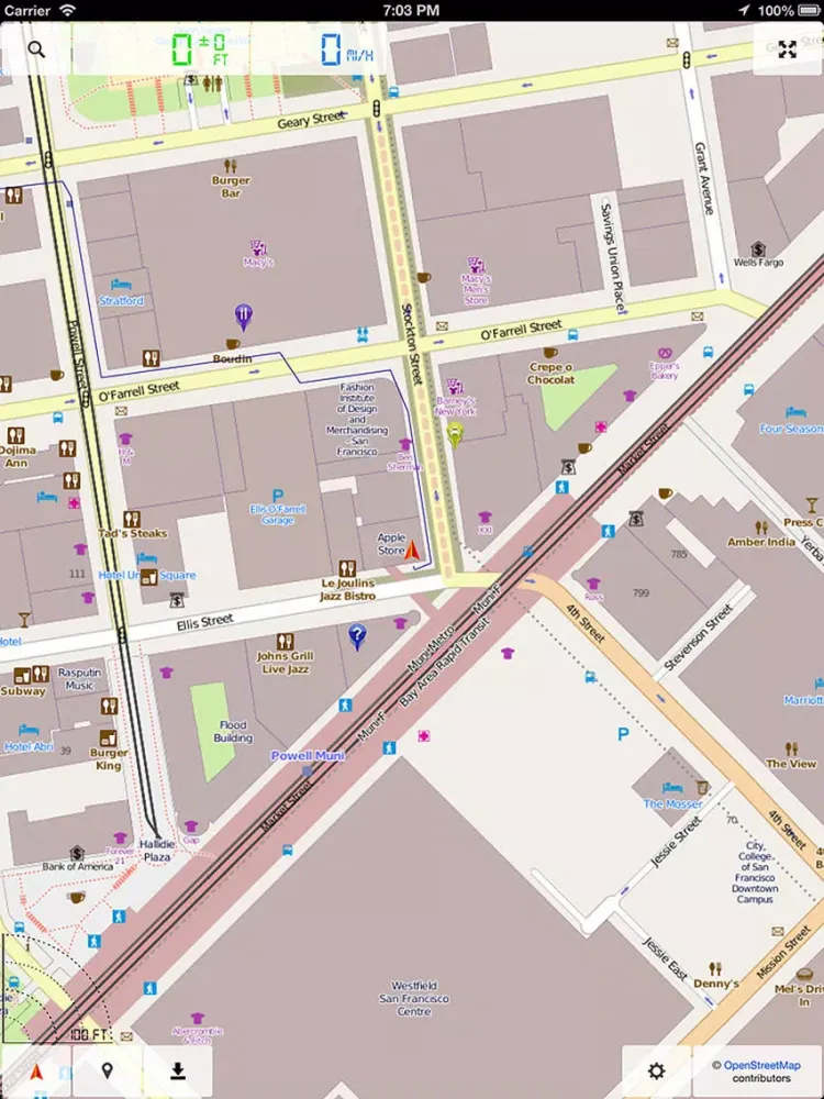 ภาพหน้าจอของ Offline Map & GPS Navigator iPad 