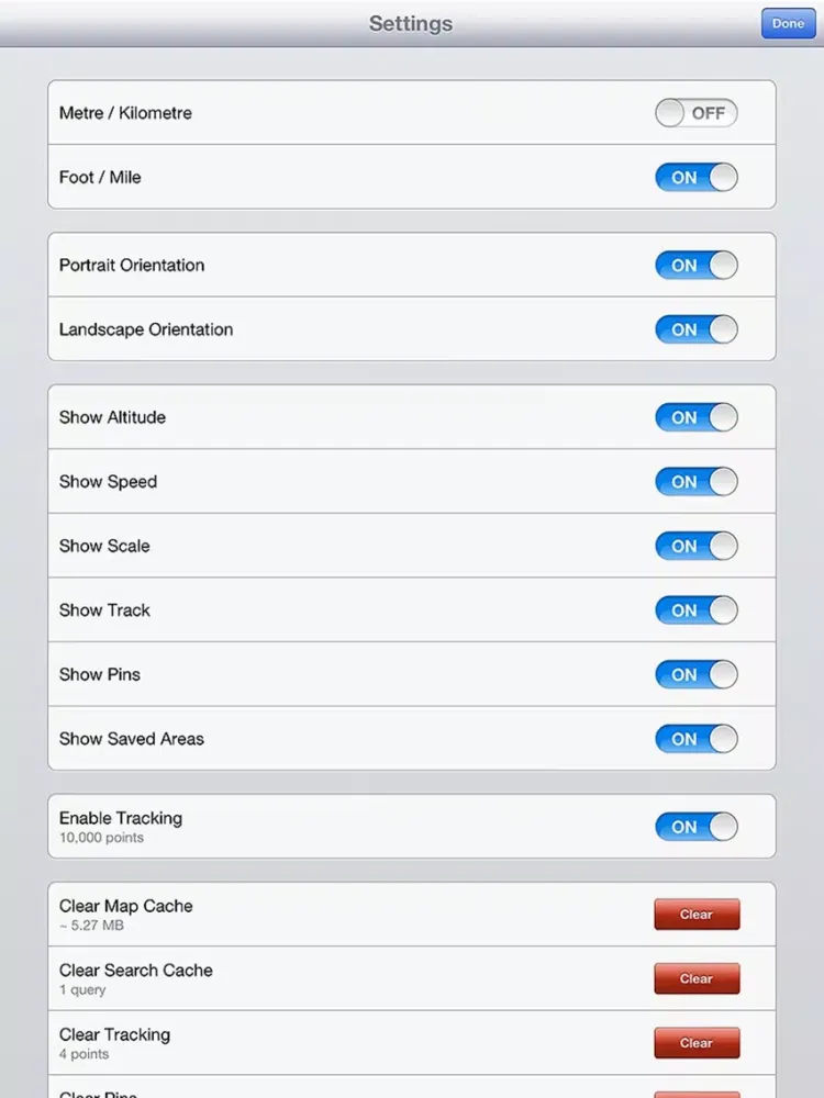 ภาพหน้าจอของ Offline Map & GPS Navigator iPad 