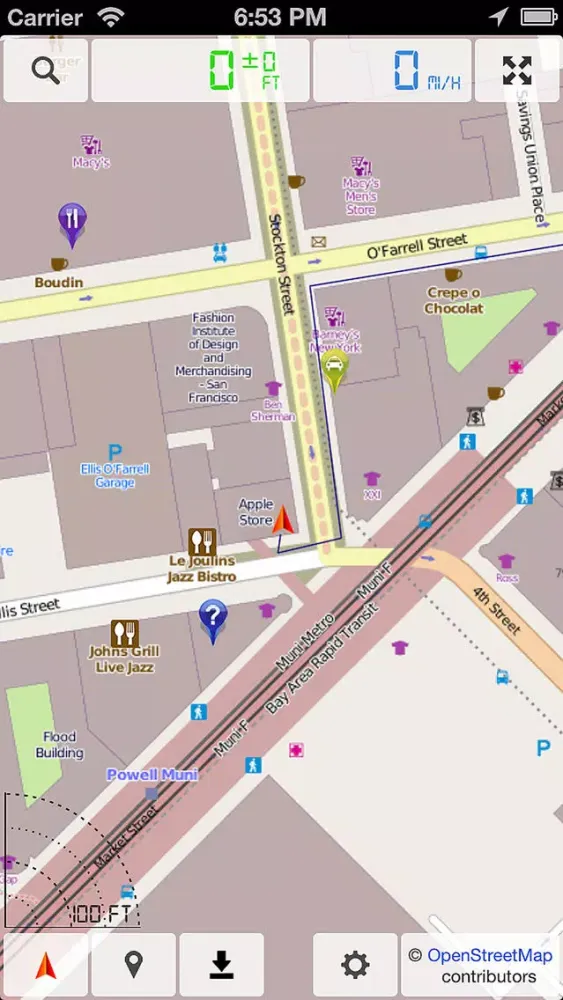 ภาพหน้าจอของ Offline Map & GPS Navigator