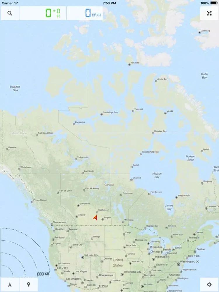 Capturas de pantalla de Canada - Offline Map & GPS Navigator iPad 