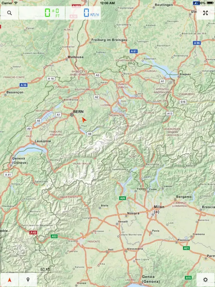 Switzerland - Offline Map & GPS Navigator iPad 應用截圖