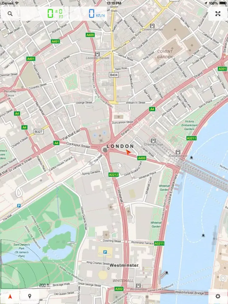 ภาพหน้าจอของ United Kingdom (UK), England, Scotland and Ireland - Offline Map & GPS Navigator iPad 