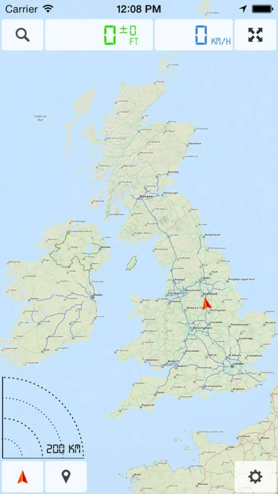 ภาพหน้าจอของ United Kingdom (UK), England, Scotland and Ireland - Offline Map & GPS Navigator