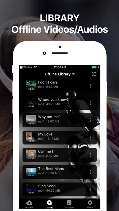 iMusic Video Player Offline Screenshots
