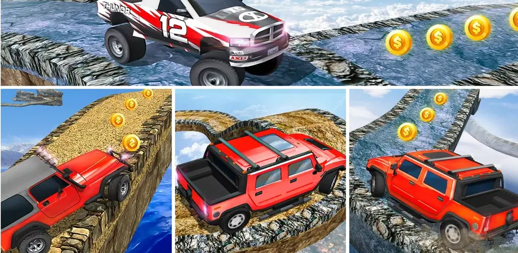 ภาพหน้าจอของ Jeep Car Racing 3d Car Games