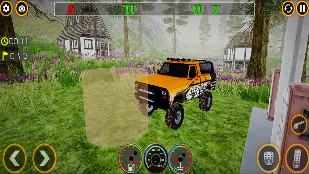 Tangkapan skrin Offroad Truck Mud Driving