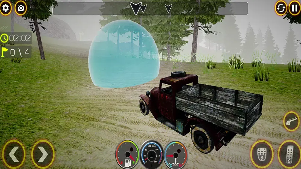 Tangkapan skrin Offroad Truck Mud Driving