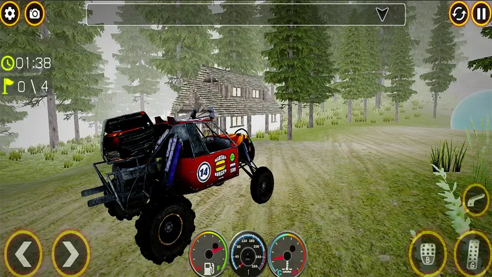 Tangkapan skrin Offroad Truck Mud Driving