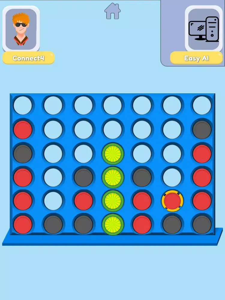 Capturas de tela do 4 in a row online connect four iPad 