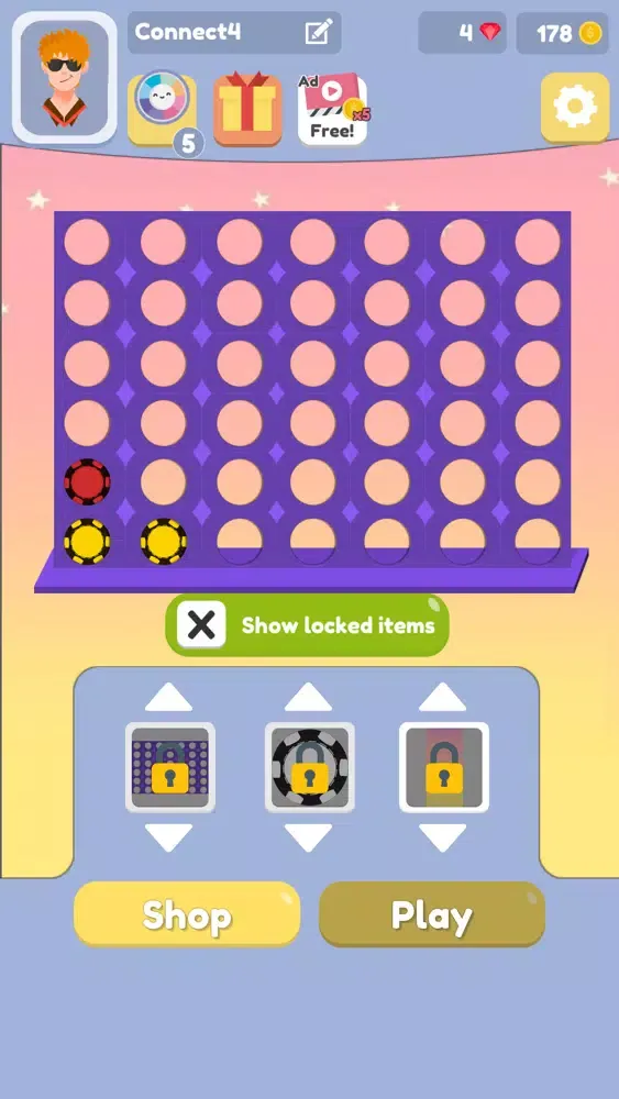 Capturas de tela do 4 in a row online connect four