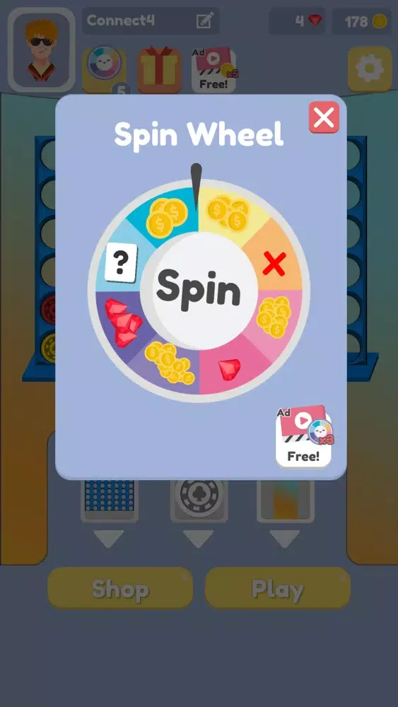 Capturas de tela do 4 in a row online connect four
