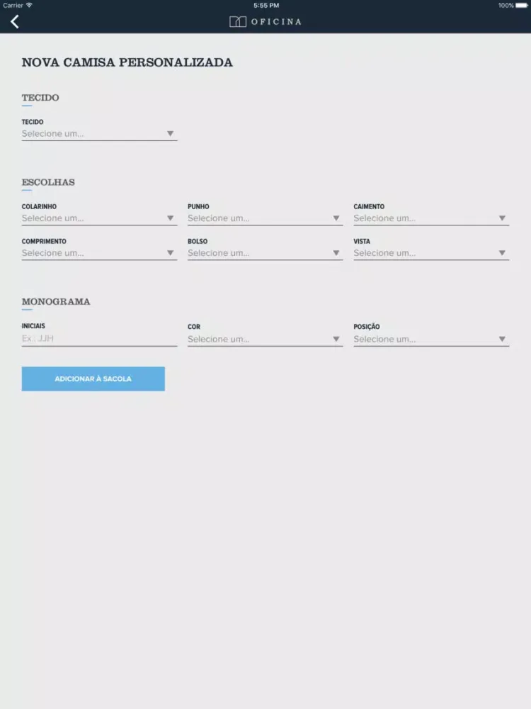 Oficina - Varejo iPad  Screenshots