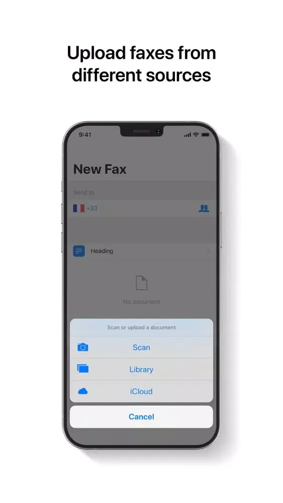 FAX App Send FAX from iPhone Screenshots
