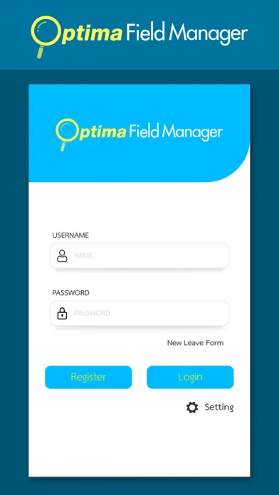 Optima Field Manager 스크린샷