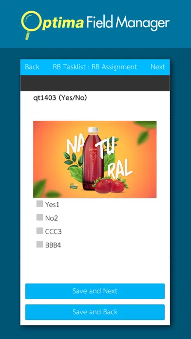 Optima Field Manager 스크린샷