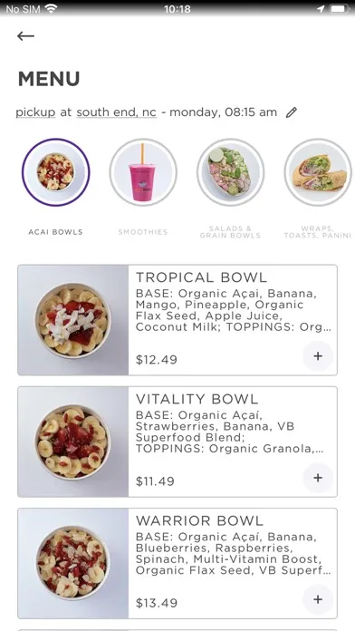 Vitality Bowls应用截图