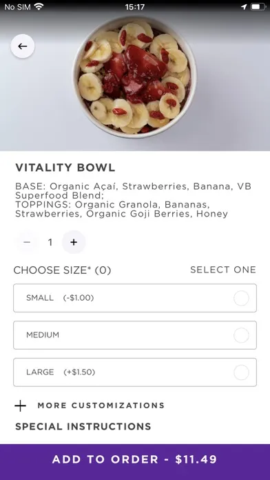 Vitality Bowls应用截图