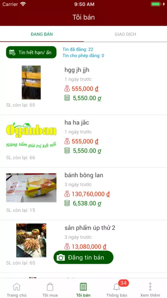 ภาพหน้าจอของ Oganban-Đổi, mua bán ở gần bạn