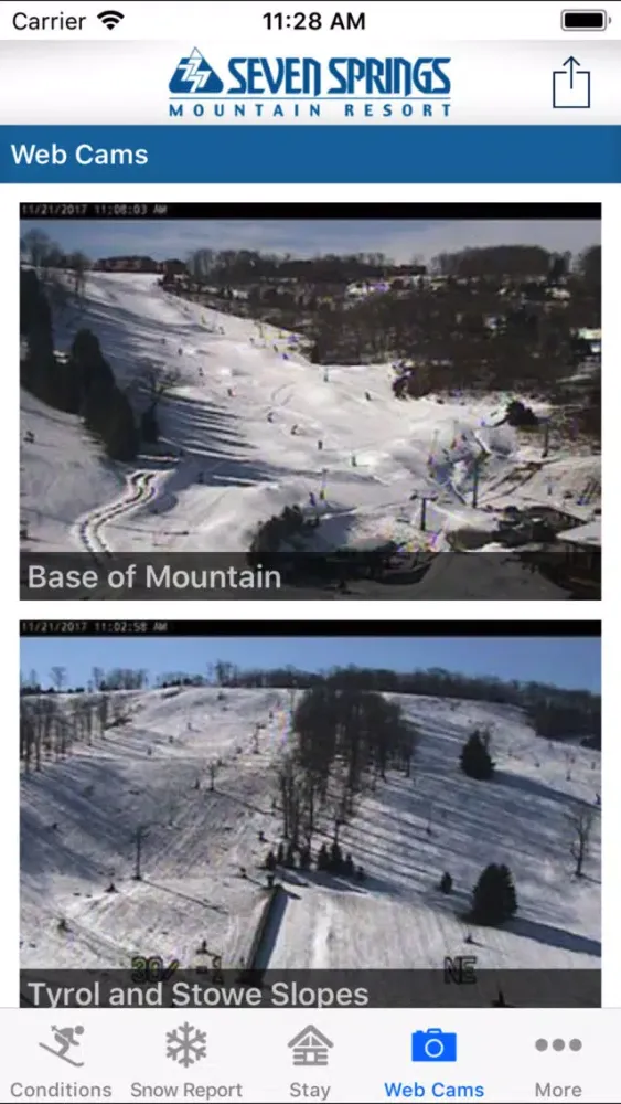 Tangkapan layar Seven Springs Mountain Resort